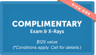 Advertisement of complimentary exam and x_ray