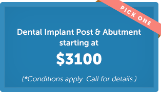 Offer on dental implants and abutments